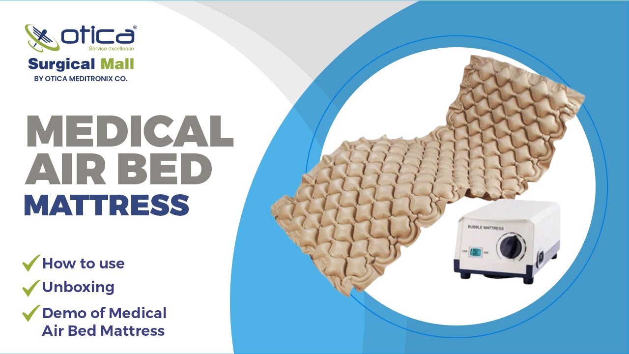 How to use Medical Air Bed Mattress Anti-decubitus mattress with pump to prevent BedSores in patient