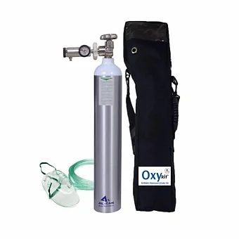 Oxygen Cylinder with Bag and equipment