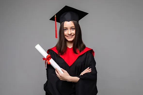 girl degree holder