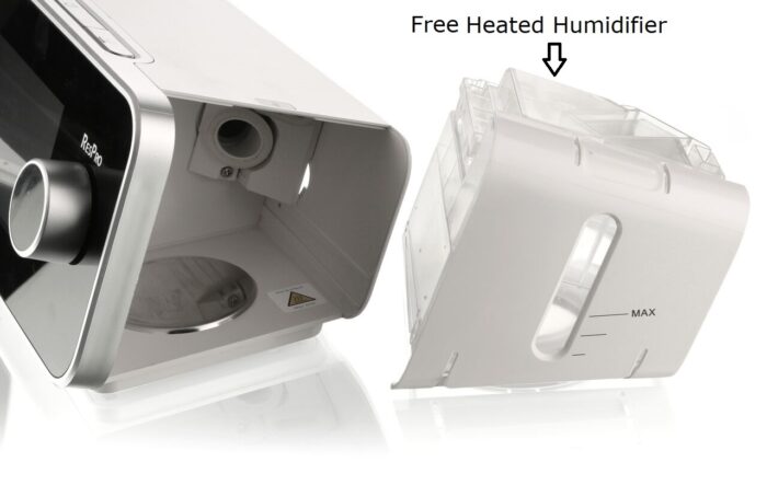 CAP with heated humidifier