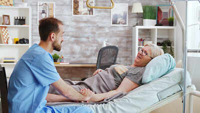man with patient