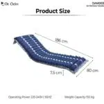 Tubular Air mattress measurement
