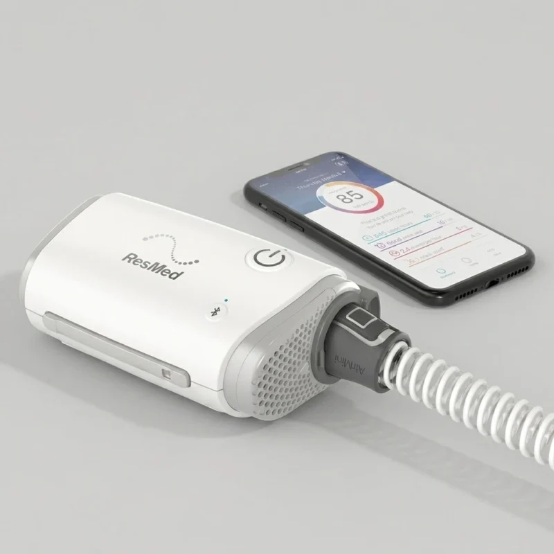 ResMed AirMini™ Travel CPAP Device – World’s Smallest CPAP for Sleep Apnea | Compact & Powerful Sleep Therapy