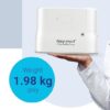 Light weight portable oxygen concentrator