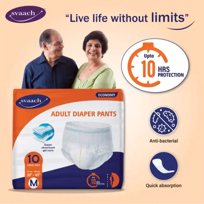 Svaach Adult Diaper pant no. of hours