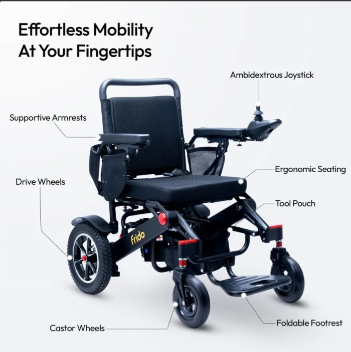 features of frido prime electric wheelchair