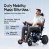 User operating Frido Prime Plus electric wheelchair for everyday mobility and travel